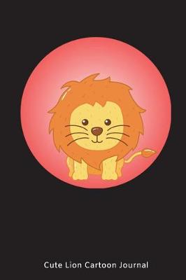 Book cover for Cute Lion Cartoon Journal