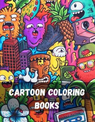 Book cover for Cartoon Coloring Books