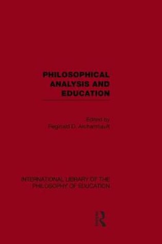 Cover of International Library of the Philosophy of Education