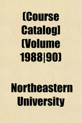 Cover of [Course Catalog] Volume 1988/90