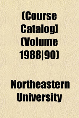 Book cover for [Course Catalog] Volume 1988/90