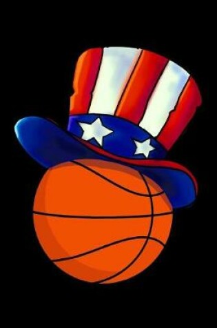 Cover of Funny basketball with uncle sam hat journal