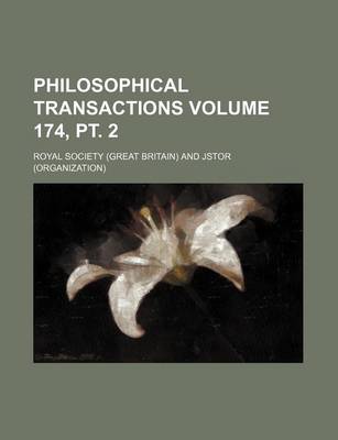 Book cover for Philosophical Transactions Volume 174, PT. 2