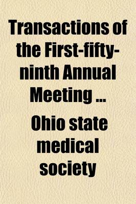 Book cover for Transactions of the First-Fifty-Ninth Annual Meeting