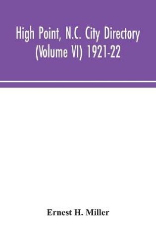 Cover of High Point, N.C. City Directory (Volume VI) 1921-22