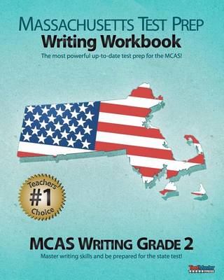 Book cover for Massachusetts Test Prep Writing Workbook McAs Writing, Grade 2