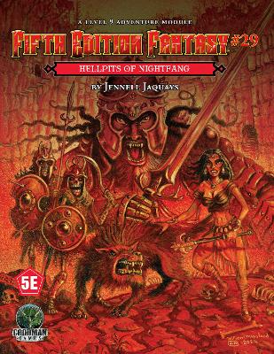 Book cover for Fifth Edition Fantasy #28: Hellpits of Nightfang (5E)