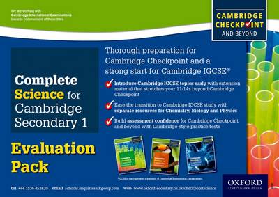 Book cover for Complete Science for Cambridge Secondary 1 Evaluation Pack