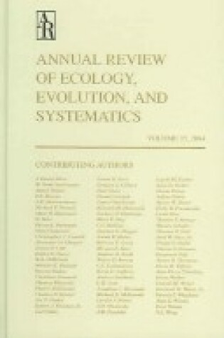 Cover of Ecology & Systematics
