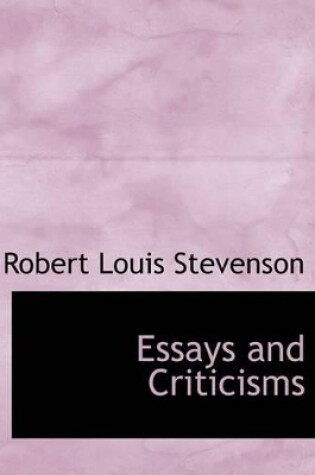 Cover of Essays and Criticisms