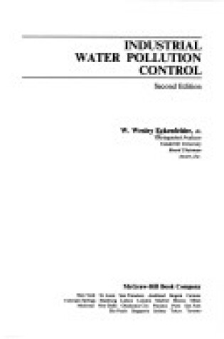 Cover of Industrial Water Pollution Control