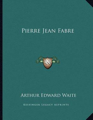 Book cover for Pierre Jean Fabre