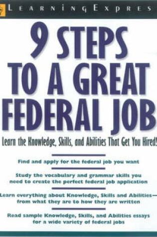 Cover of 9 Steps to A Great Federal Job