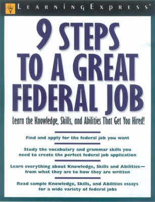 Book cover for 9 Steps to A Great Federal Job