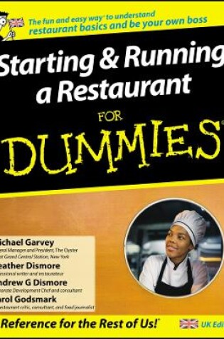 Cover of Starting and Running a Restaurant For Dummies, UK Edition