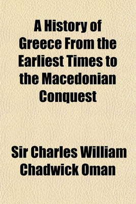 Book cover for A History of Greece from the Earliest Times to the Macedonian Conquest