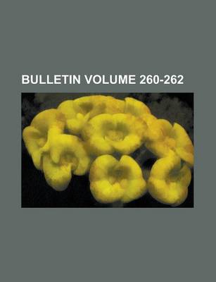 Book cover for Bulletin Volume 260-262