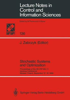 Book cover for Stochastic Systems and Optimization