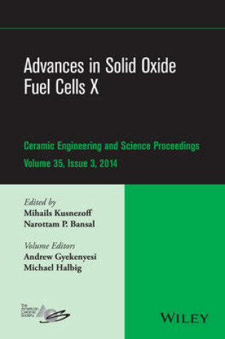 Cover of Advances in Solid Oxide Fuel Cells X, Volume 35, Issue 3
