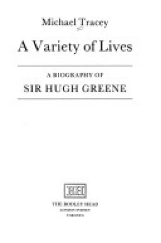 Cover of A Variety of Lives