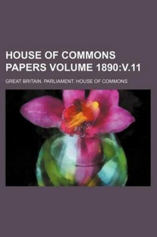 Cover of House of Commons Papers Volume 1890