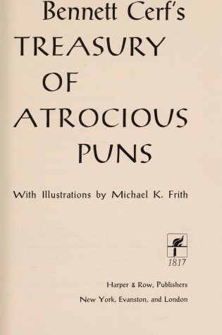 Cover of Treasury of Atrocious Puns