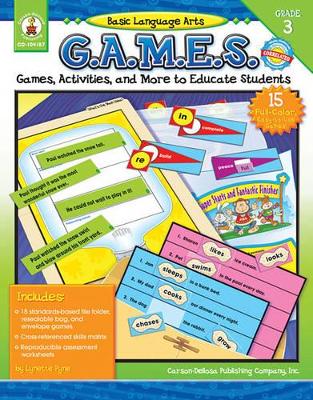 Cover of Basic Language Arts G.A.M.E.S., Grade 3