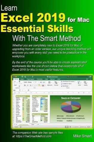 Cover of Learn Excel 2019 for Mac Essential Skills with The Smart Method