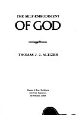 Cover of The Self-Embodiment of God
