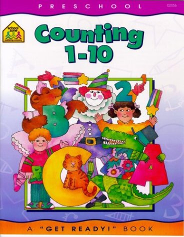 Book cover for School Zone Pre Counting 1-10 Wkbk