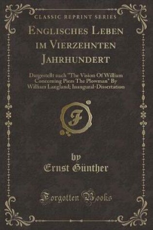 Cover of Englisches Leben Im Vierzehnten Jahrhundert