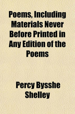 Cover of Poems, Including Materials Never Before Printed in Any Edition of the Poems