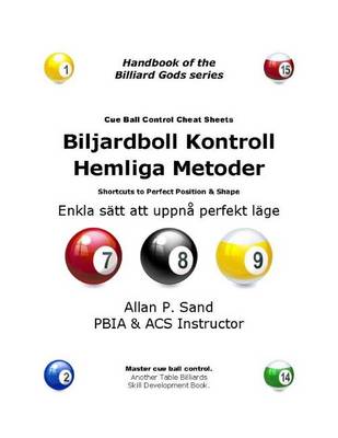 Book cover for Cue Ball Control Cheat Sheets (Swedish)