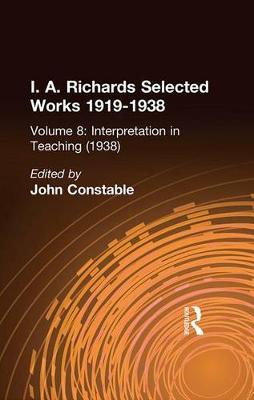 Book cover for Interpretation In Teaching V 8