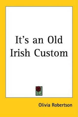 Cover of It's an Old Irish Custom