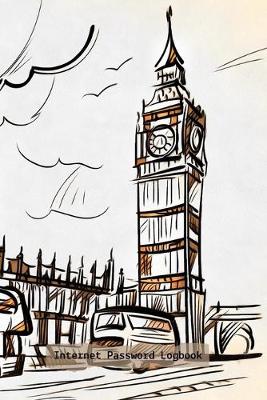 Book cover for London Drawing Internet Password Logbook