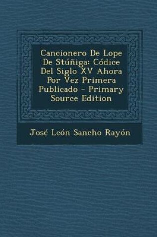 Cover of Cancionero de Lope de Stuniga