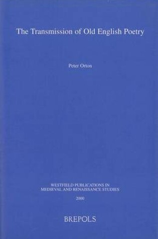 Cover of The Transmission of Old English Poetry