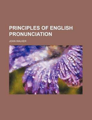 Book cover for Principles of English Pronunciation