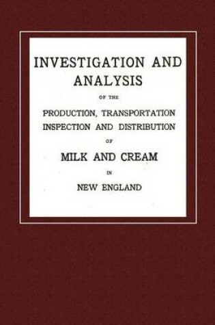 Cover of Investigation and Analysis