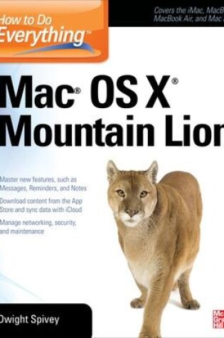 Cover of How to Do Everything Mac OS X Mountain Lion