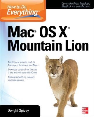 Book cover for How to Do Everything Mac OS X Mountain Lion