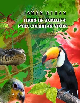 Book cover for Libro de Animales Para Colorear Niños