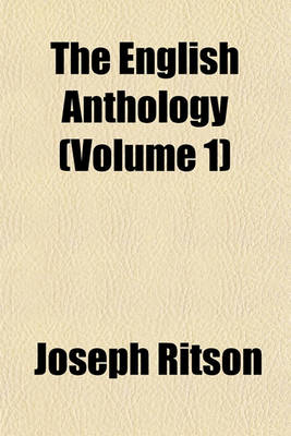 Book cover for The English Anthology (Volume 1)