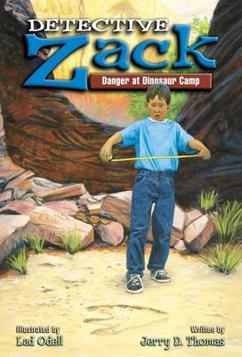 Book cover for Detective Zack Danger at Dinosaur Camp