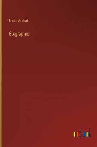 Cover of Épigraphie