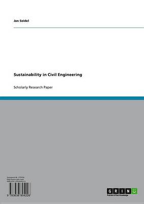 Book cover for Sustainability in Civil Engineering