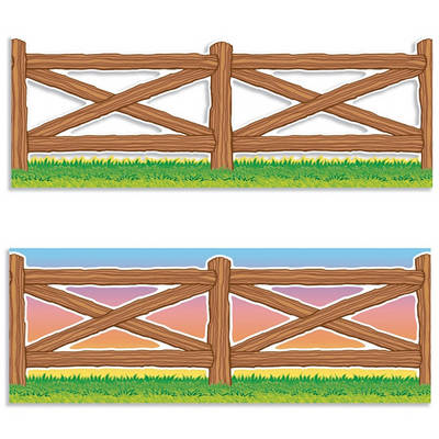 Book cover for Wild West Fence Accent Punch-Outs