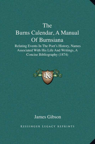 Cover of The Burns Calendar, a Manual of Burnsiana