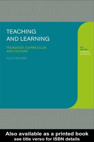 Cover of Teaching and Learning